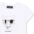 T-shirt illustratie choupette KARL LAGERFELD KIDS 
                    GIRL