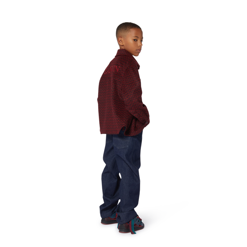 Fleece overhemd met print LANVIN 
                        BOY