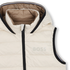 Gewatteerd jack met capuchon in flanne-effect BOSS 
                    BOY