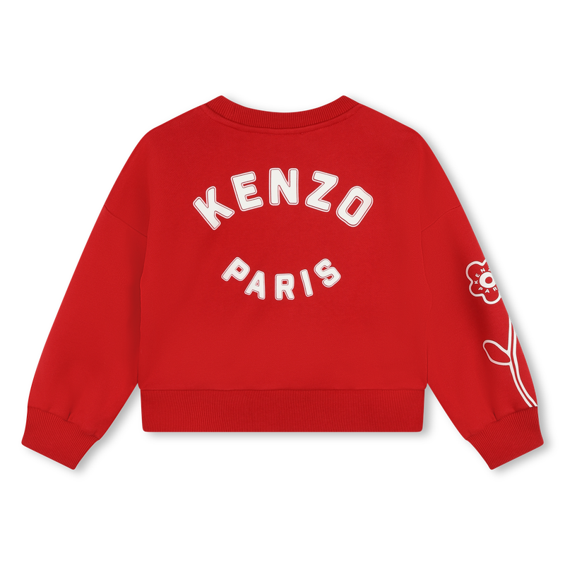 Sweat-shirt molletonn&eacute; coton KENZO KIDS 
                        FILLE
