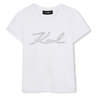 T-shirt met korte mouwen KARL LAGERFELD KIDS 
                    GIRL