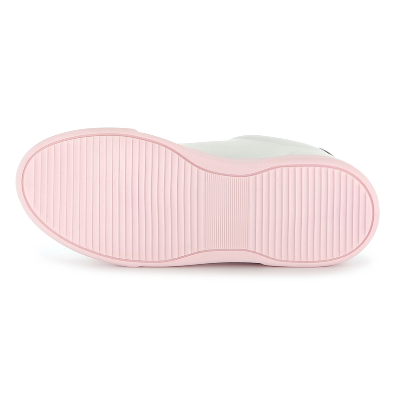 Leren sneakers met veters KARL LAGERFELD KIDS 
                        GIRL