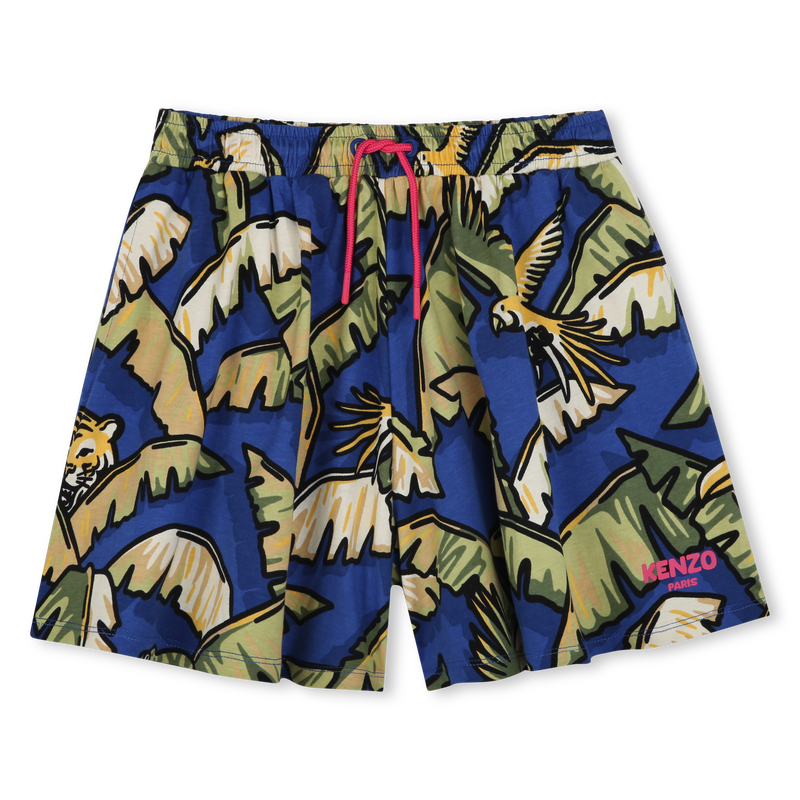 Katoenen short met print KENZO KIDS 
                        GIRL