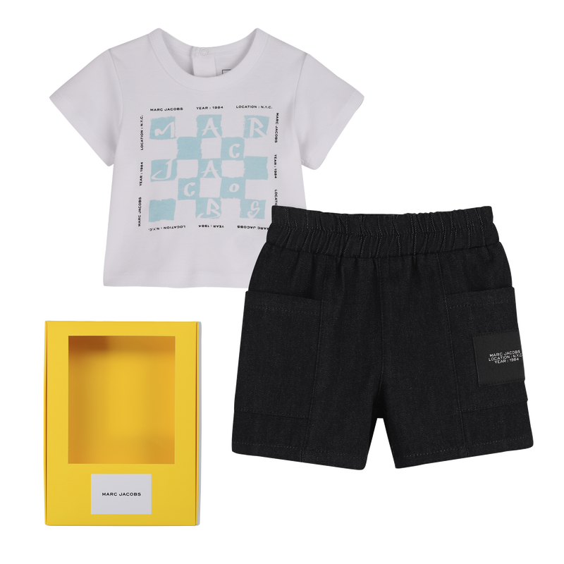 SET T-SHIRT EN KORTE BROEK MARC JACOBS 
                        UNISEX