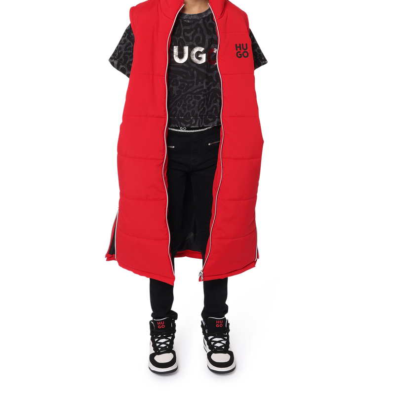 T-shirt imprim&eacute; HUGO 
                        FILLE