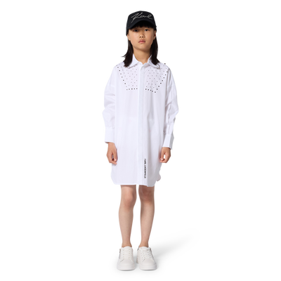 Robe chemise manches longues KARL LAGERFELD KIDS FILLE