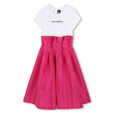 Robe de c&eacute;r&eacute;monie en taffetas KARL LAGERFELD KIDS FILLE