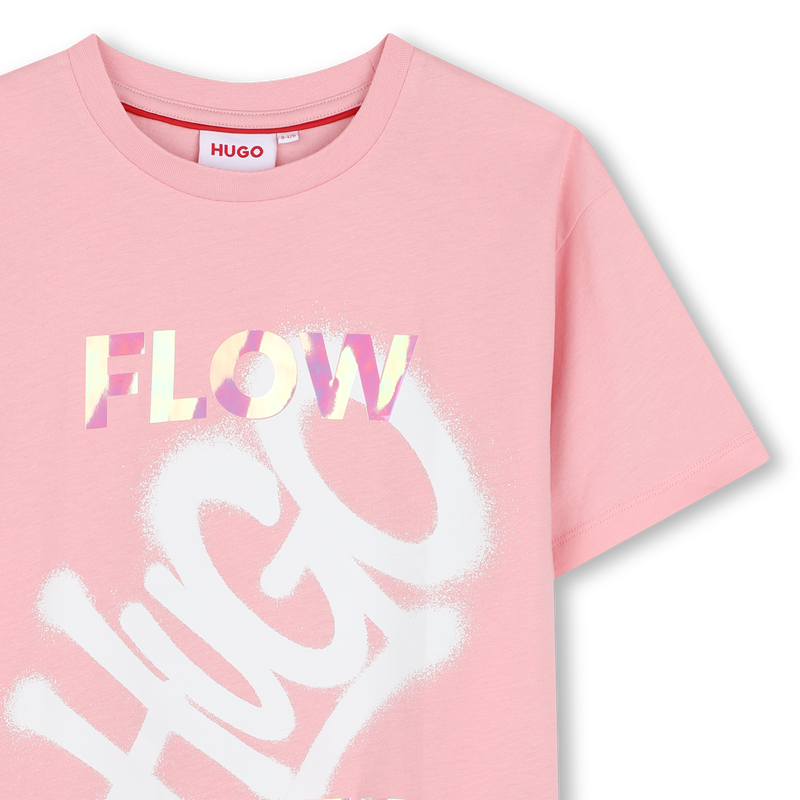 T-shirt met korte mouwen HUGO 
                        MEISJE