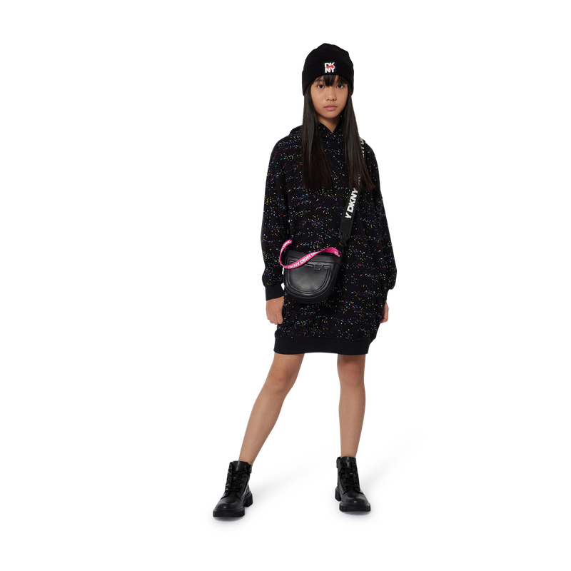 Bonnet &agrave; revers en tricot DKNY 
                        FILLE