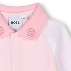 Pyjama col polo et d&eacute;coupes BOSS 
                    FILLE