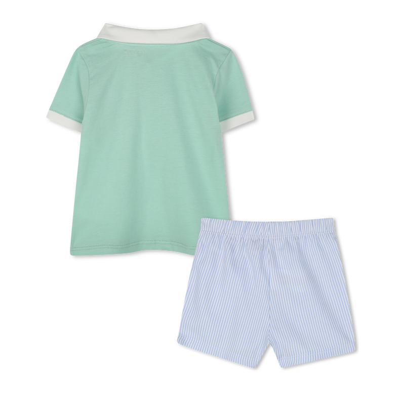 Katoenen polo en short KENZO KIDS 
                        BOY