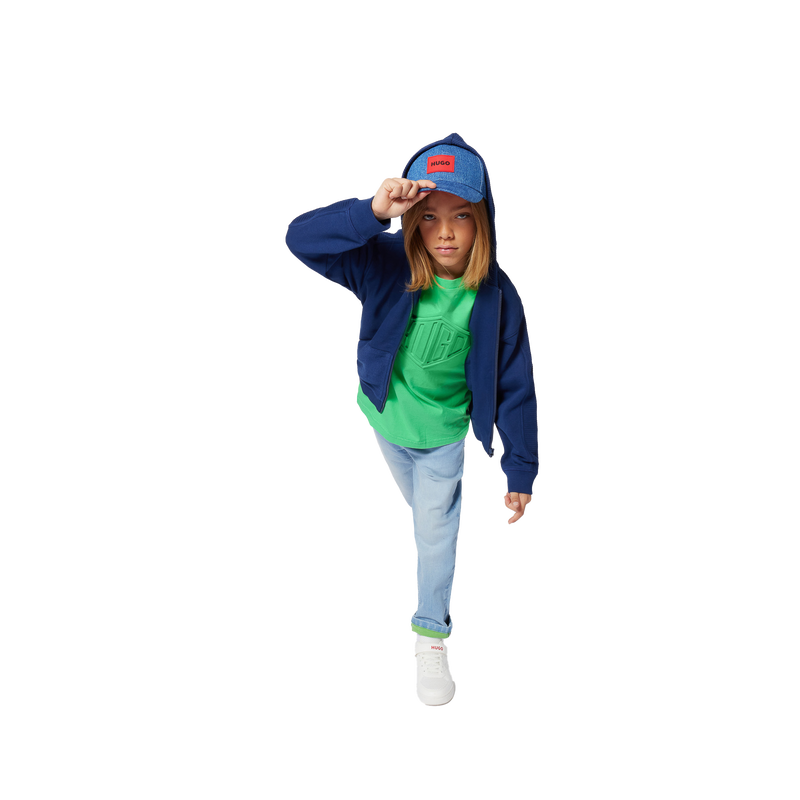 Fleece vest met capuchon HUGO 
                        BOY