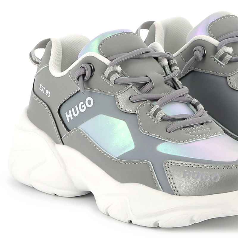 Sneakers, veters, 2 materialen HUGO 
                        GIRL