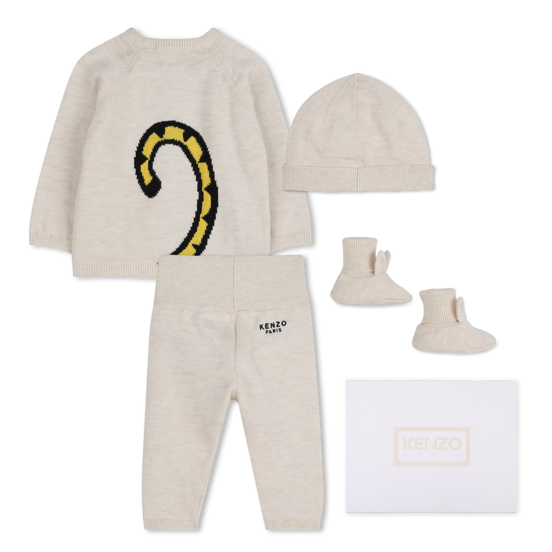 Set van trui, broek, muts en sokken KENZO KIDS 
                        UNISEX