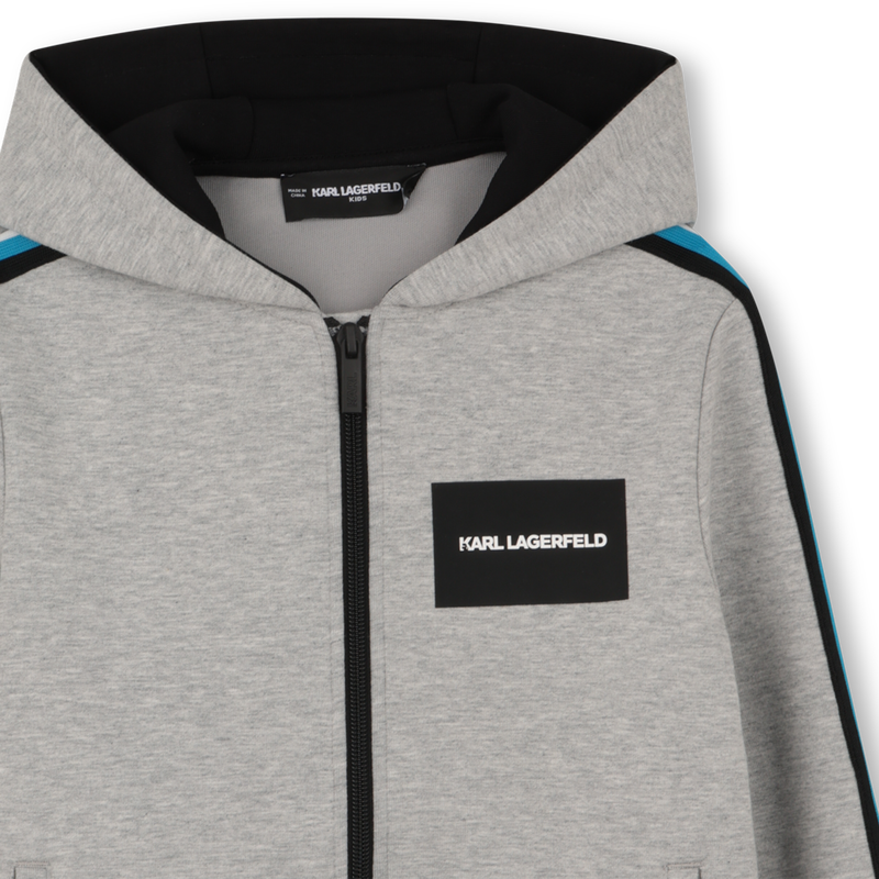 HOODIE MET RITS KARL LAGERFELD KIDS 
                        BOY