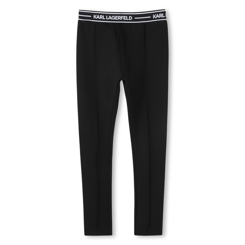 Legging met ingeweven motief KARL LAGERFELD KIDS 
                        GIRL