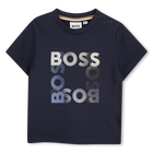 T-shirt met korte mouwen, MARINE, hi-res