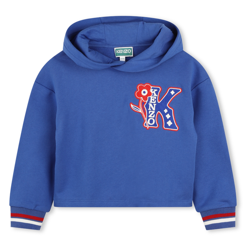 Sweat-shirt brod&eacute; &agrave; capuche KENZO KIDS 
                        FILLE