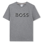 T-shirt &agrave; manches courtes, GRIS CHINE, hi-res