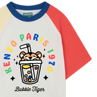 T-shirt met mouwen en contrasterende kraag KENZO KIDS 
                    BOY