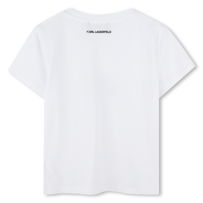 T-shirt avec imprim&eacute; plac&eacute; KARL LAGERFELD KIDS 
                        FILLE