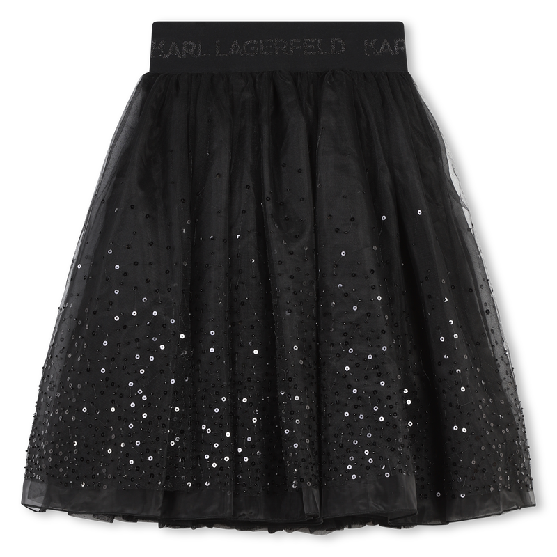 Jupon en tulle  orn&eacute;e de sequins KARL LAGERFELD KIDS 
                        FILLE