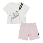 T-shirt et short en coton, ROSEE, hi-res