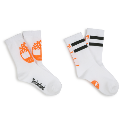 Chaussettes hautes imprim&eacute;es TIMBERLAND GARCON