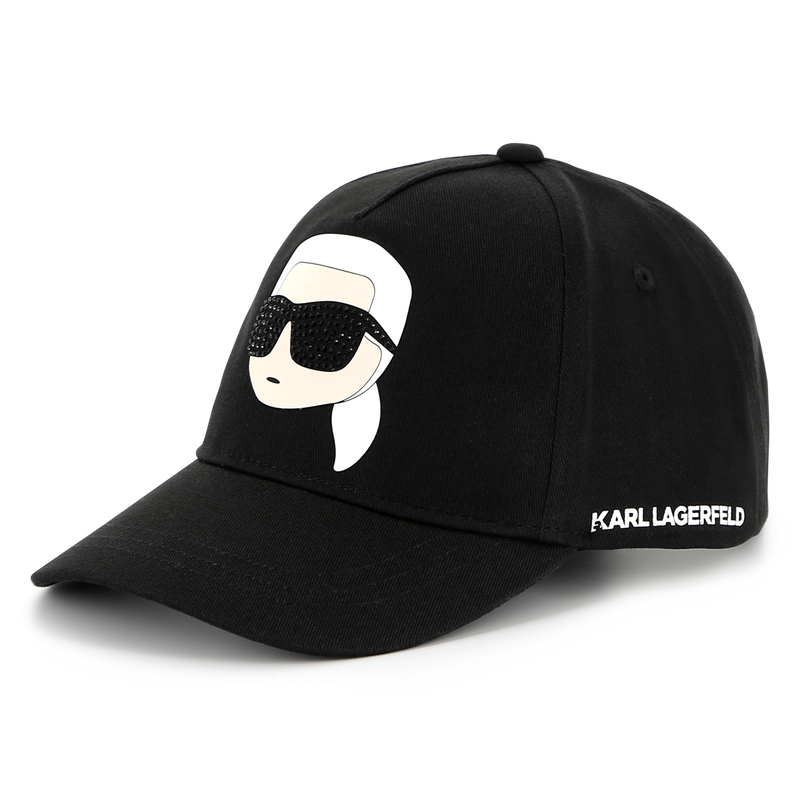 Verstelbare katoenen pet KARL LAGERFELD KIDS 
                        GIRL