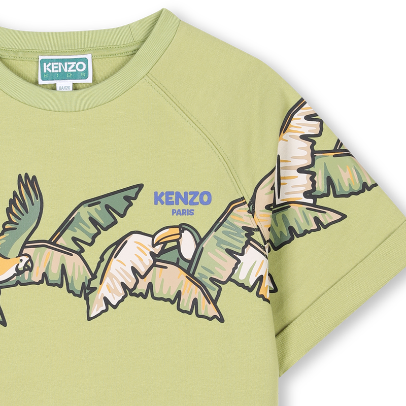 T-shirt van luchtige fleece KENZO KIDS 
                        BOY