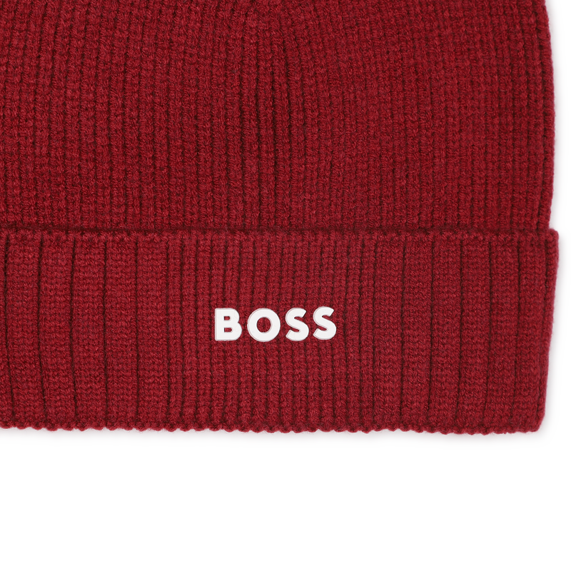 Bonnet tricot avec sigle BOSS 
                        GARCON