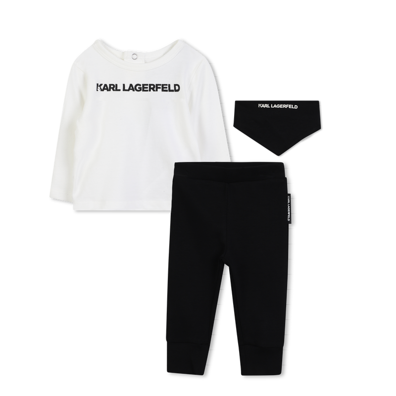 Ensemble t-shirt, caleçon et foulard KARL LAGERFELD KIDS 
                        GARCON
