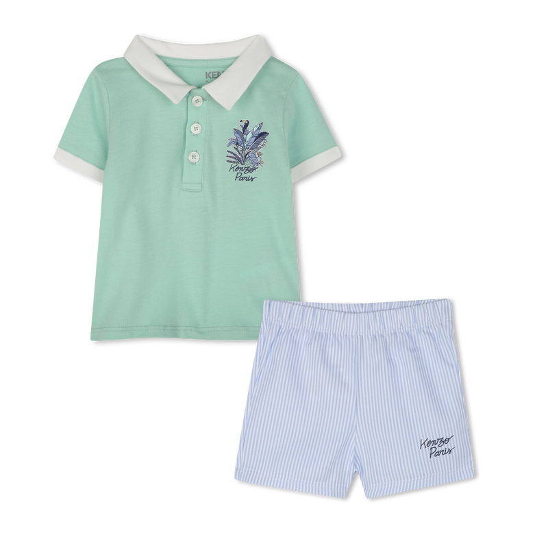 Katoenen polo en short KENZO KIDS 
                        BOY
