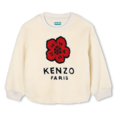 Sweat en polaire duveteuse KENZO KIDS FILLE