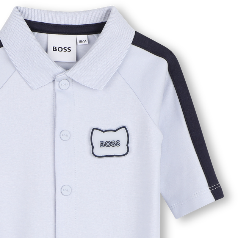 PYJAMA MET DRUKKNOOPSLUITING BOSS 
                        BOY