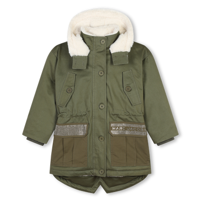 Parka &agrave; capuche avec poches MARC JACOBS FILLE