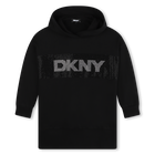 Fleece jurk met capuchon DKNY 
                    GIRL