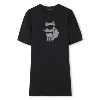 Jurk met korte mouwen KARL LAGERFELD KIDS GIRL