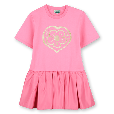 Robe manches courtes KENZO KIDS FILLE