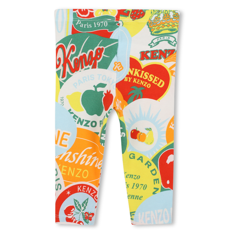 Katoenen T-shirt en legging KENZO KIDS 
                        GIRL