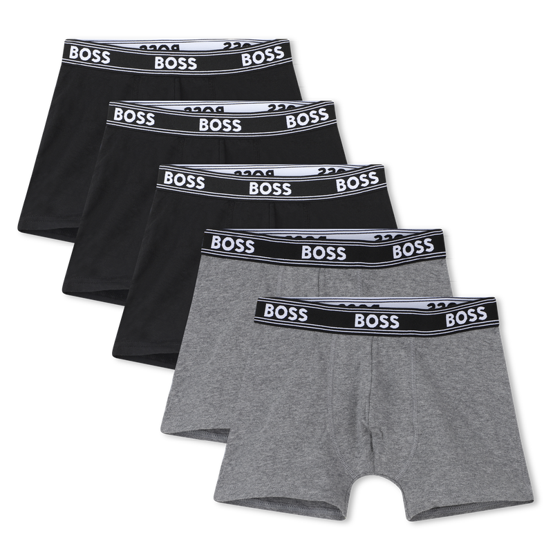LOT DE 5 BOXERS BOSS 
                        GARCON