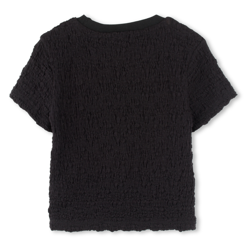 T-shirt met wafelstructuur DKNY 
                        GIRL