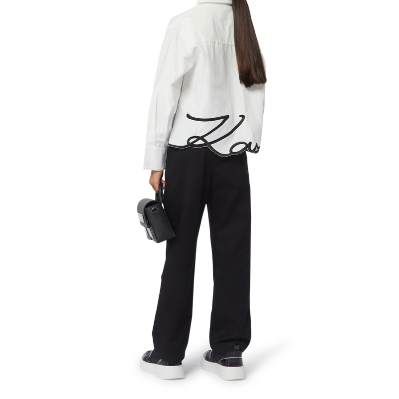 Chemise avec sigle brod&eacute; KARL LAGERFELD KIDS 
                        FILLE