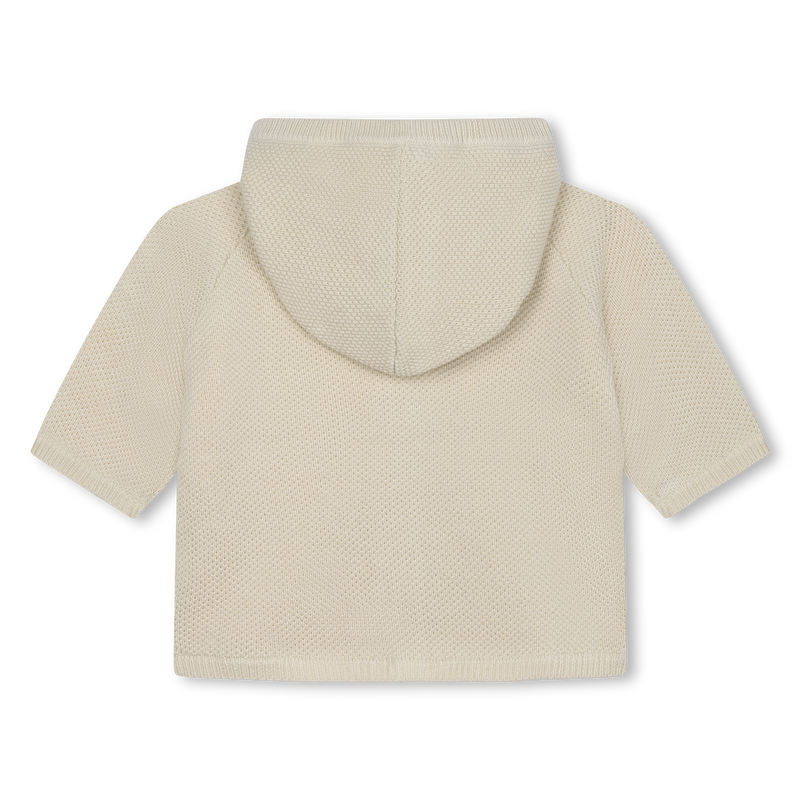 Vest met capuchon van tricot