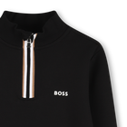 Sweat col montant zipp&eacute; BOSS 
                    GARCON
