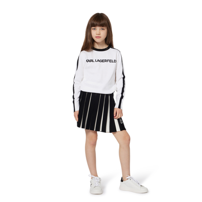 Jupe pliss&eacute;e en tricot KARL LAGERFELD KIDS FILLE