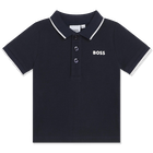 Polo &agrave; manches courtes, BLEU CARGO, hi-res