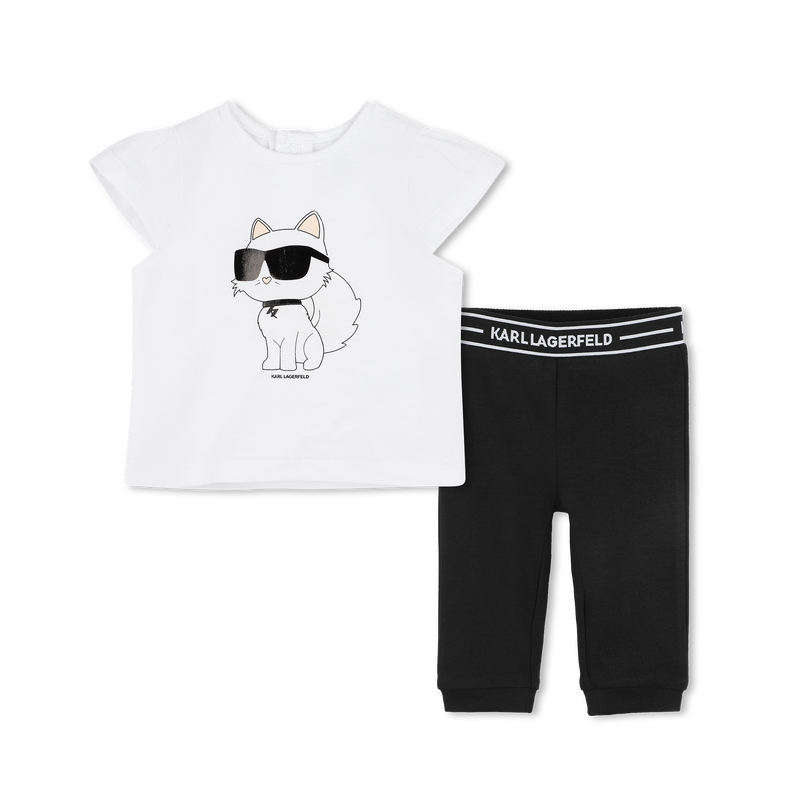 T-shirt et cale&ccedil;on long KARL LAGERFELD KIDS 
                        FILLE