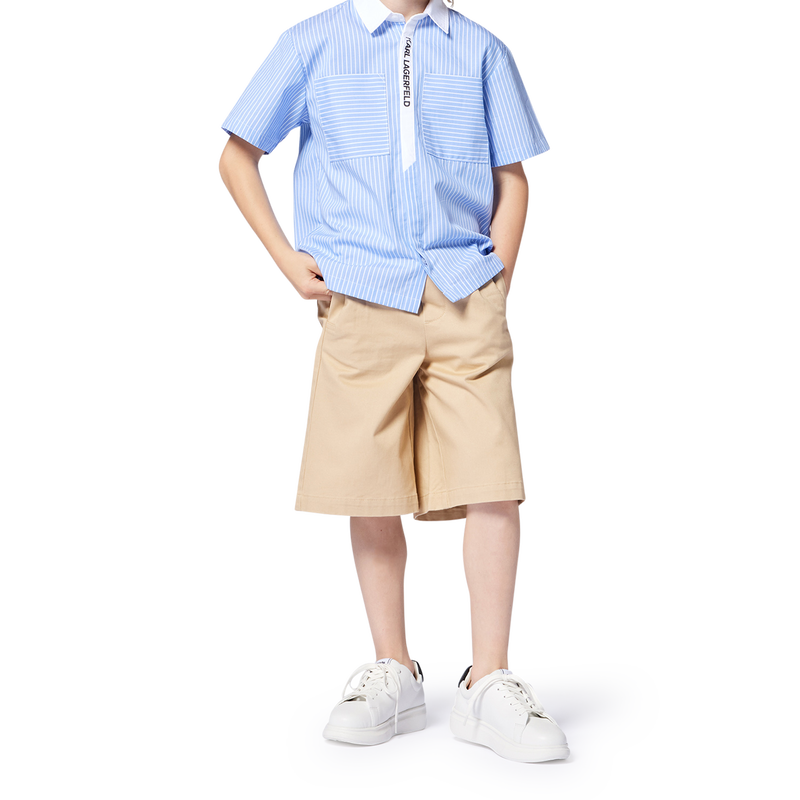 Verstelbare geborduurde pet KARL LAGERFELD KIDS 
                        BOY