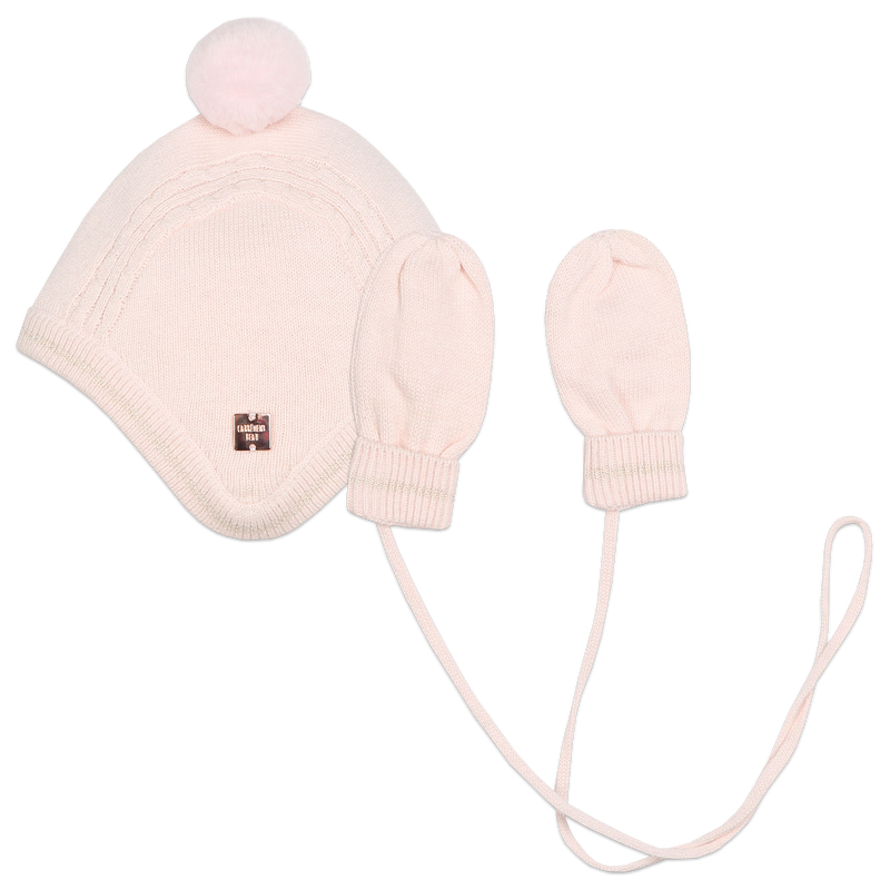 Ensemble bonnet + moufles CARREMENT BEAU 
                        FILLE